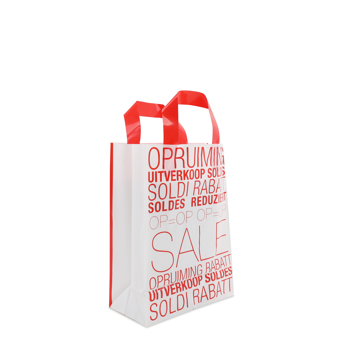 Plastic bag with bottom fold - Sale