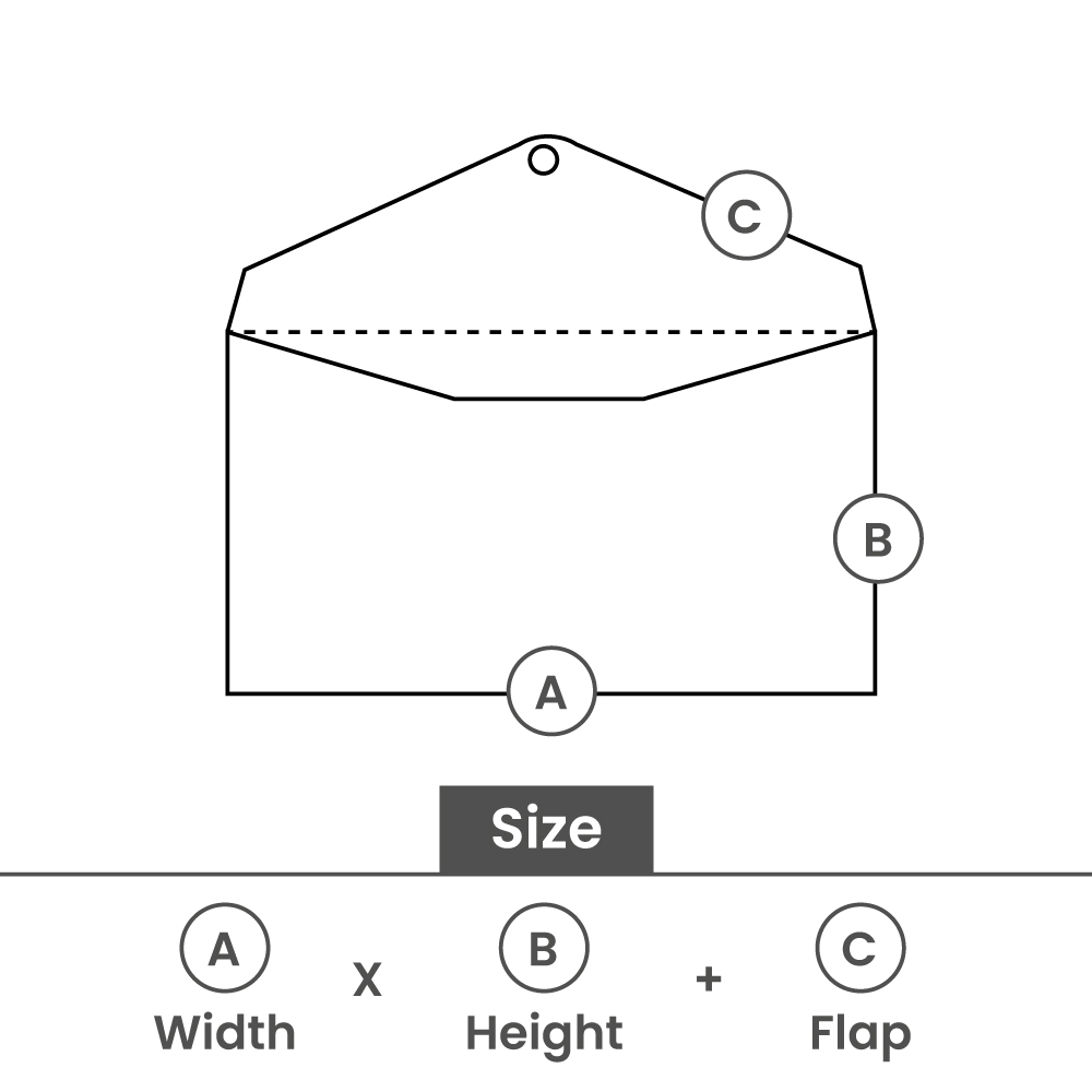 Enveloppes porte-documents en papier kraft avec fermeture à rabat