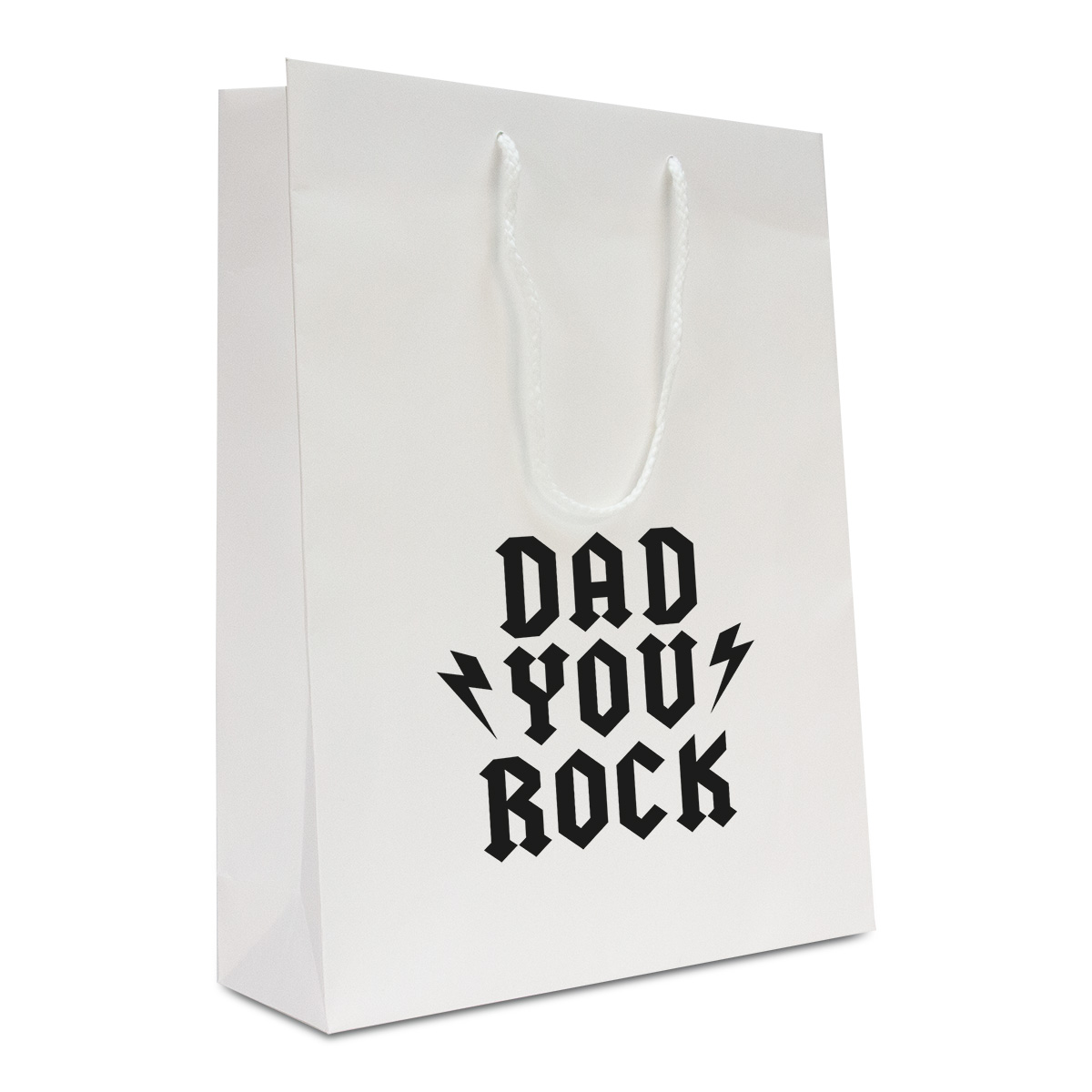 Luxe papieren Vaderdag tassen - Dad you rock 