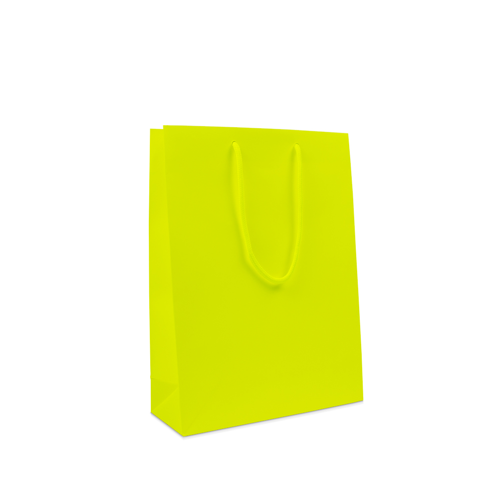 Papiertaschen Deluxe - Fluor matt