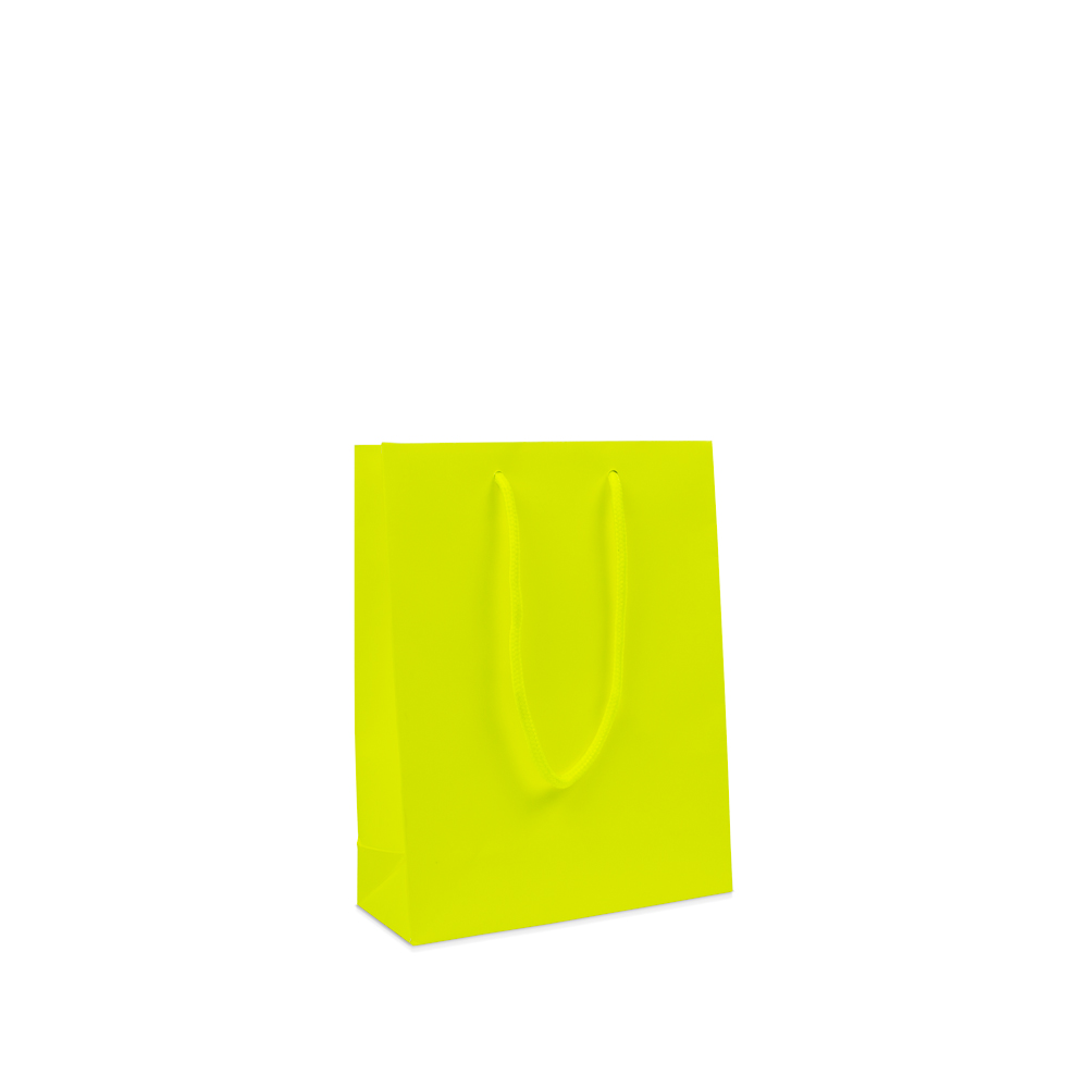 Papiertaschen Deluxe - Fluor matt