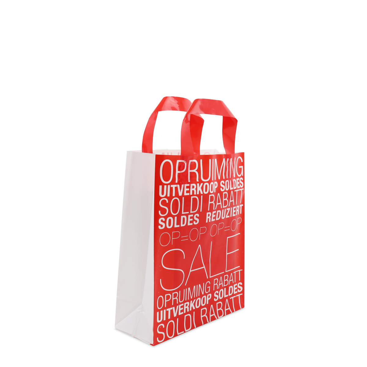 Plastic bag with bottom fold - Sale