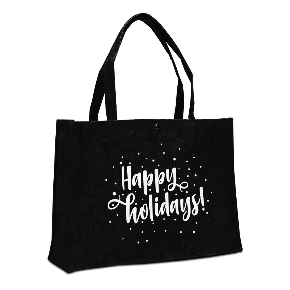 Sacs de Noël en feutrine - Happy holidays!