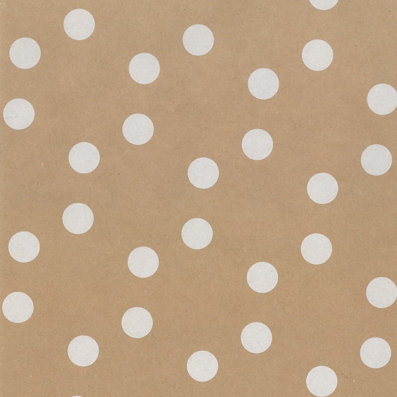 Brown wrapping paper - Dot design