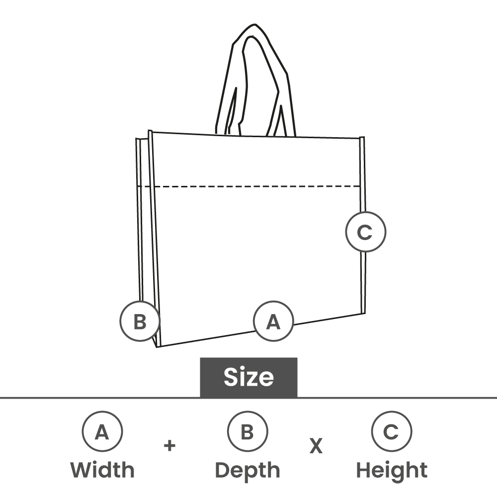 Luxuriöse Non-Woven Diamant Shopper