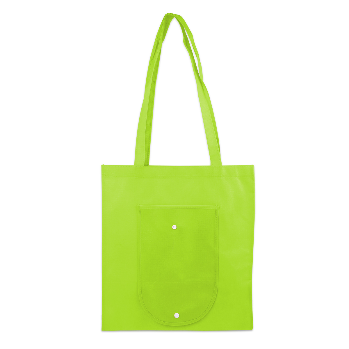 Foldable non-woven bags with long handles