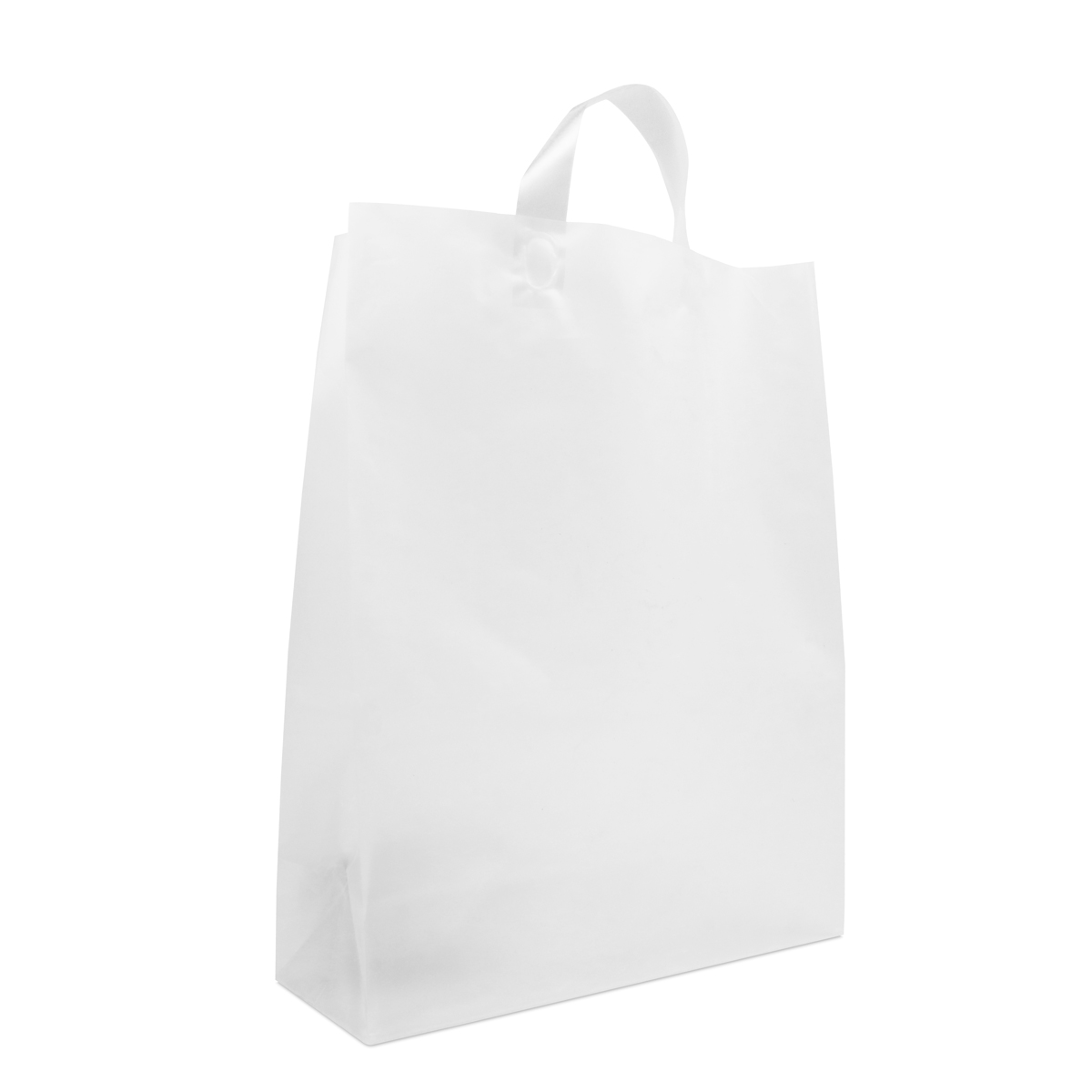 Plastic bag with bottom fold