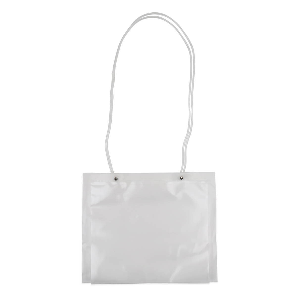 Luxury plastic shoulder bags with A4 insert window