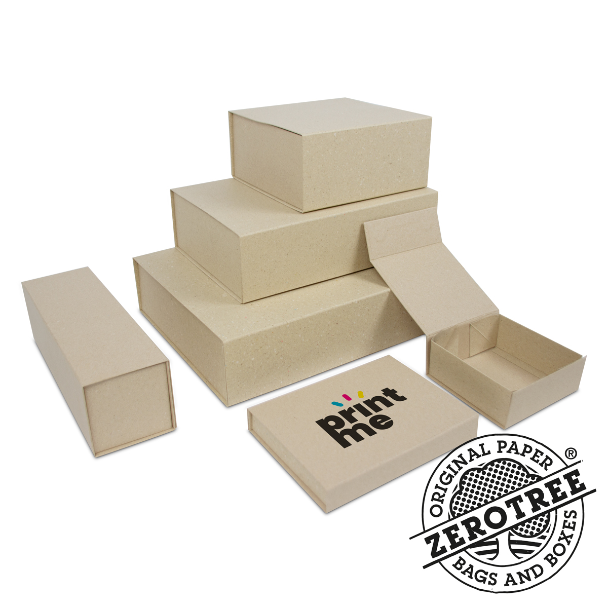 ZEROTREE® magnetic gift boxes - Recycled grass paper