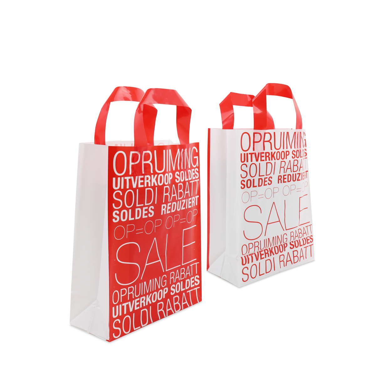 Plastic bag with bottom fold - Sale