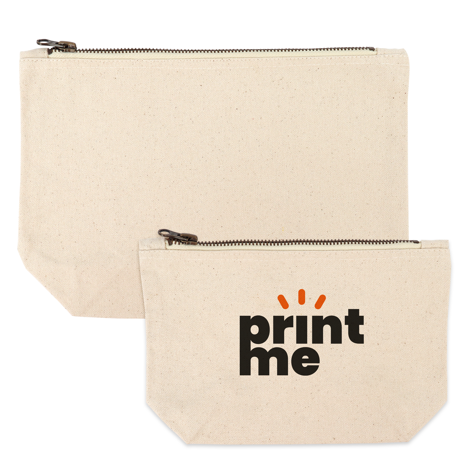 Canvas toiletry bags