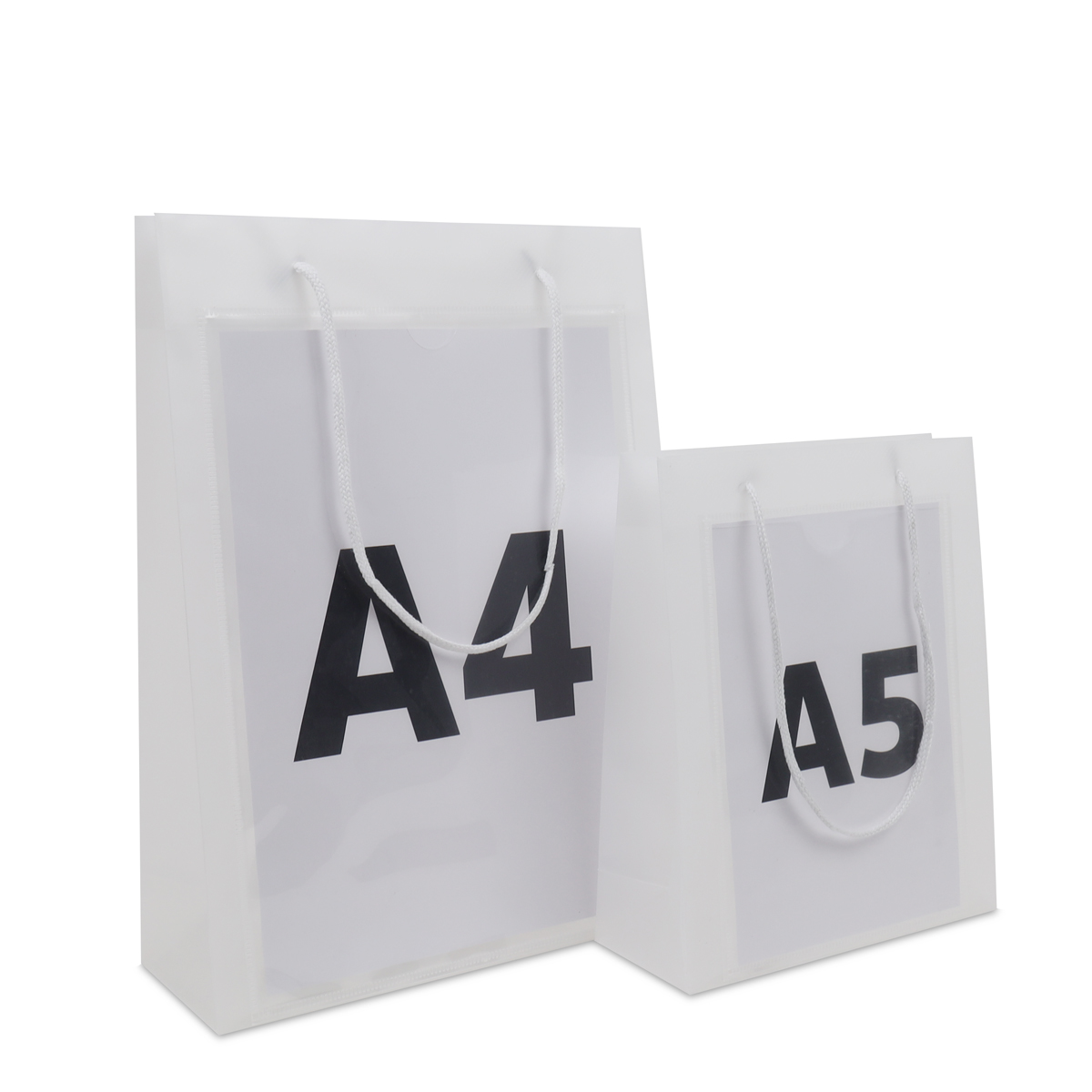 Luxe plastic venstertassen met A4/A5 insteekvenster
