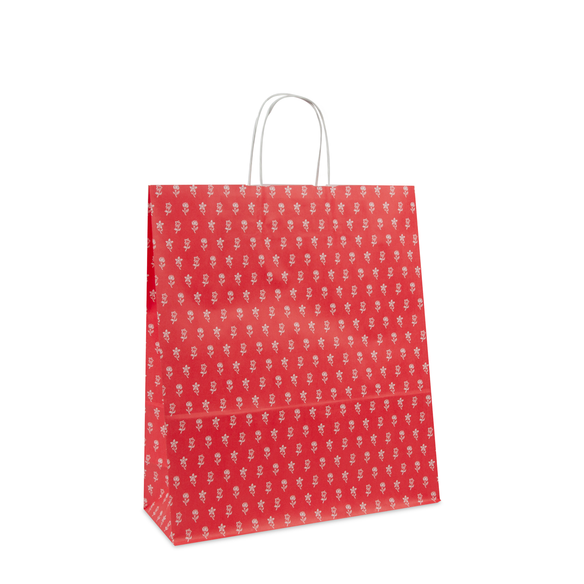 Sacs en papier poignées torsadées - Fleurs