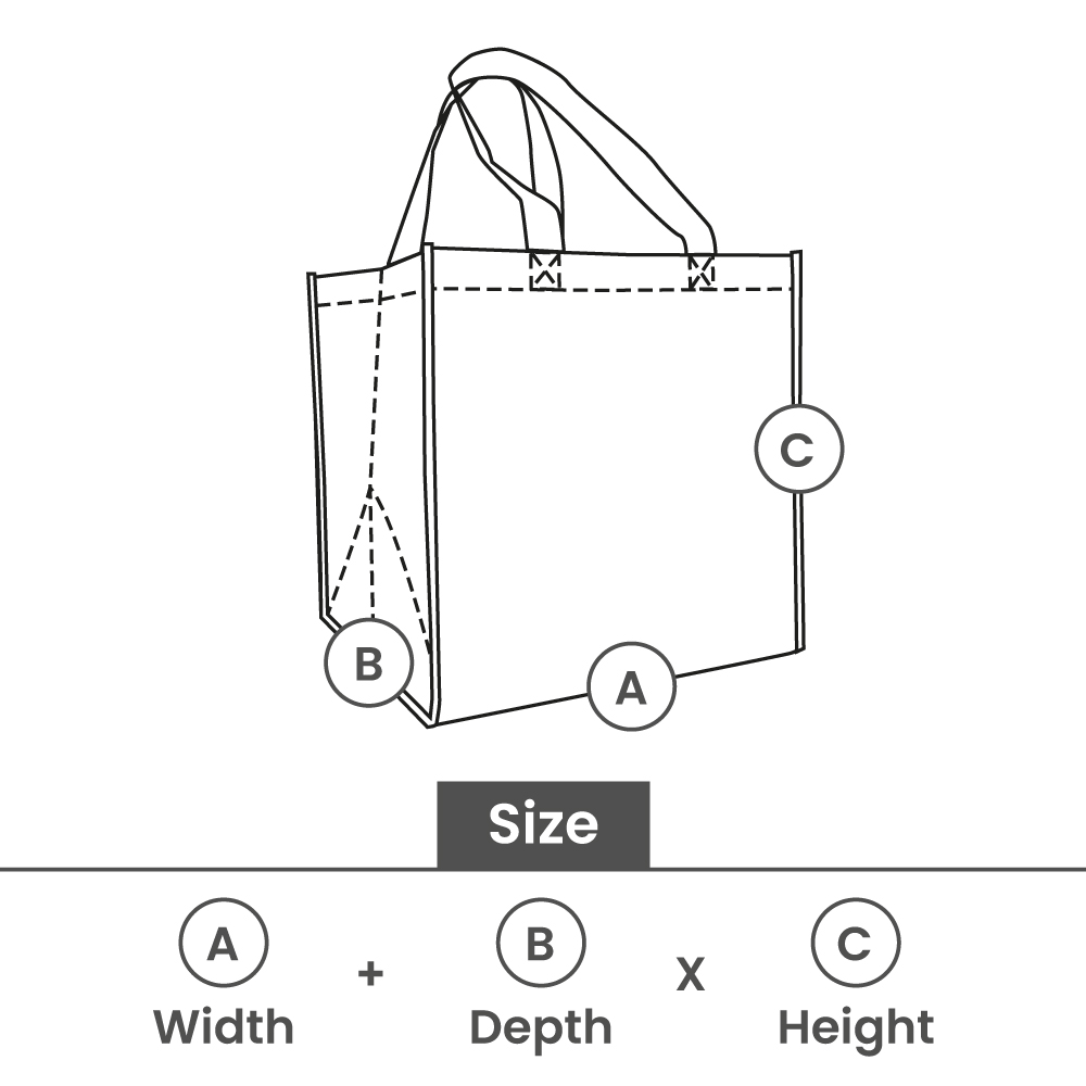 Non-Woven Blockboden Taschen