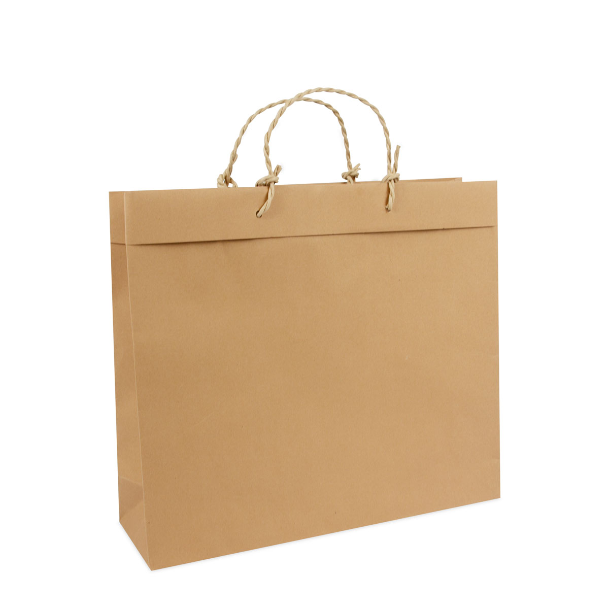 Luxury recycled kraft bags with turnover top 
