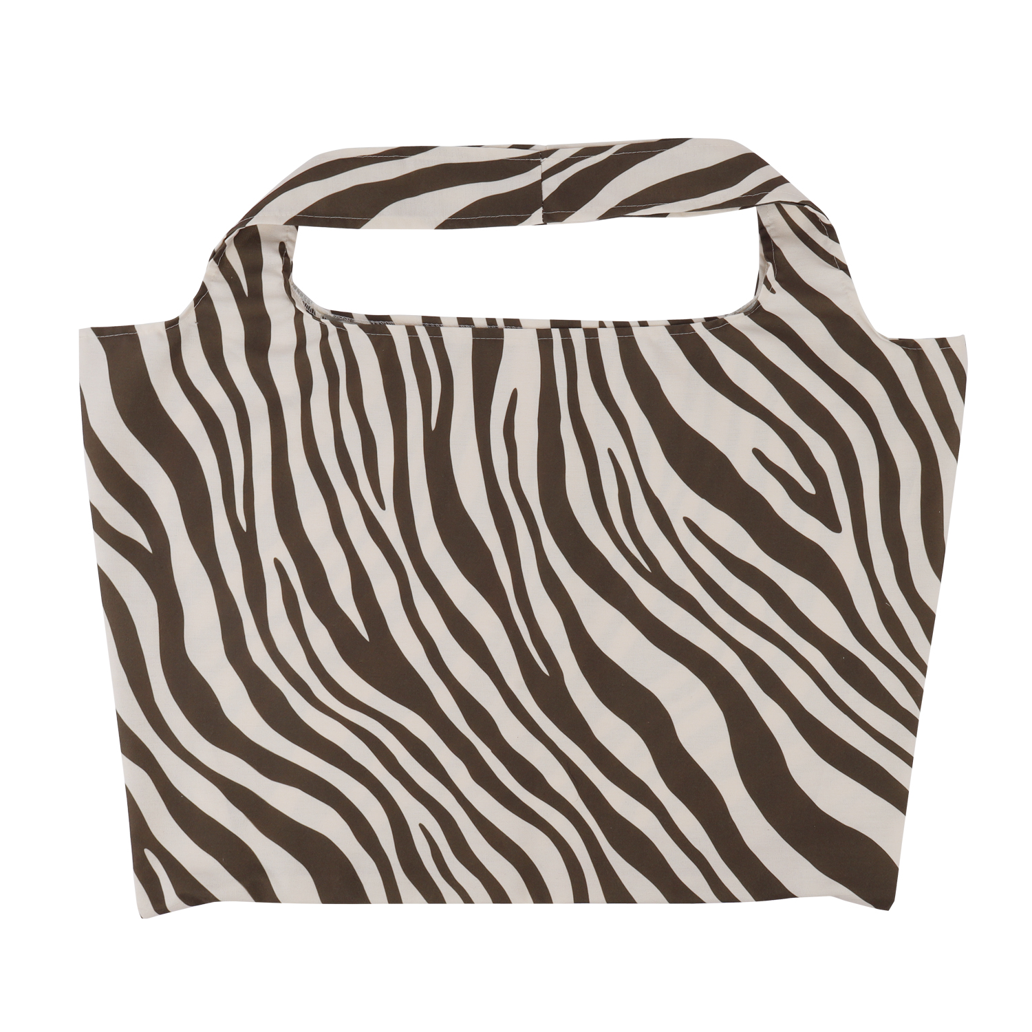 Katoenen zebra strandtassen