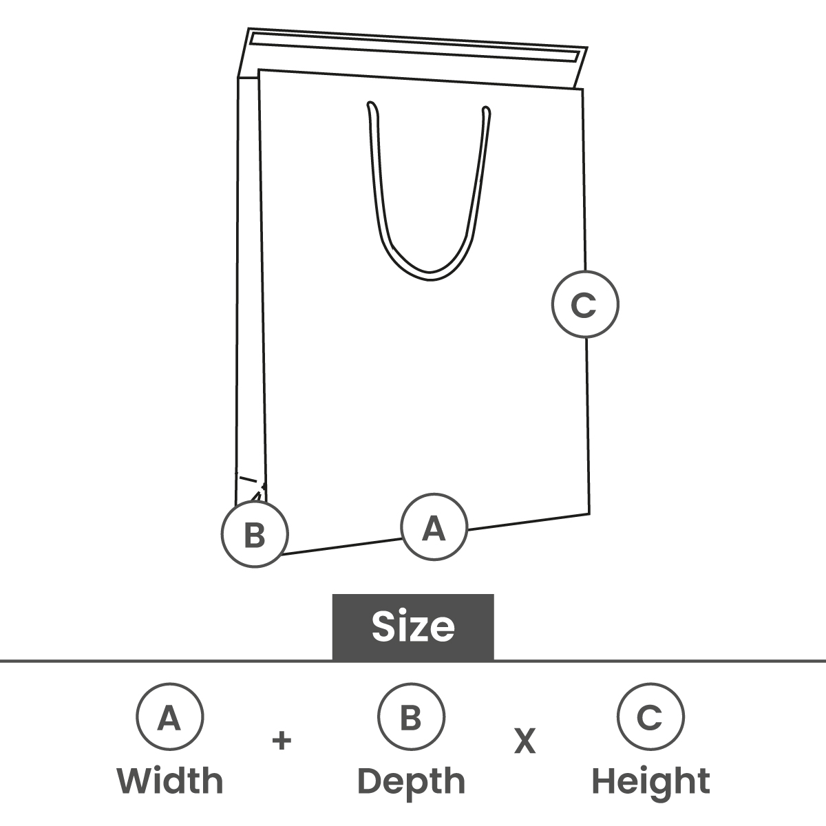 Sacs en papier de luxe avec rabat