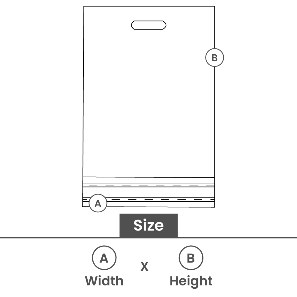 Plastic shipping bags with handle and return strip