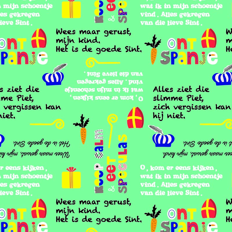 Sinterklaas wrapping paper - D90015