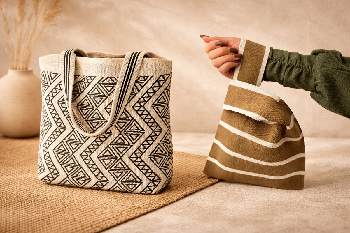 Knitted bags