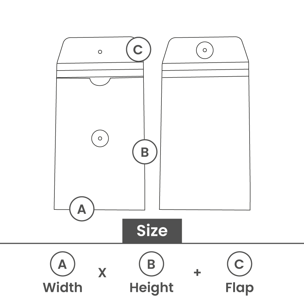 Paper invoice holders with Japanese closing