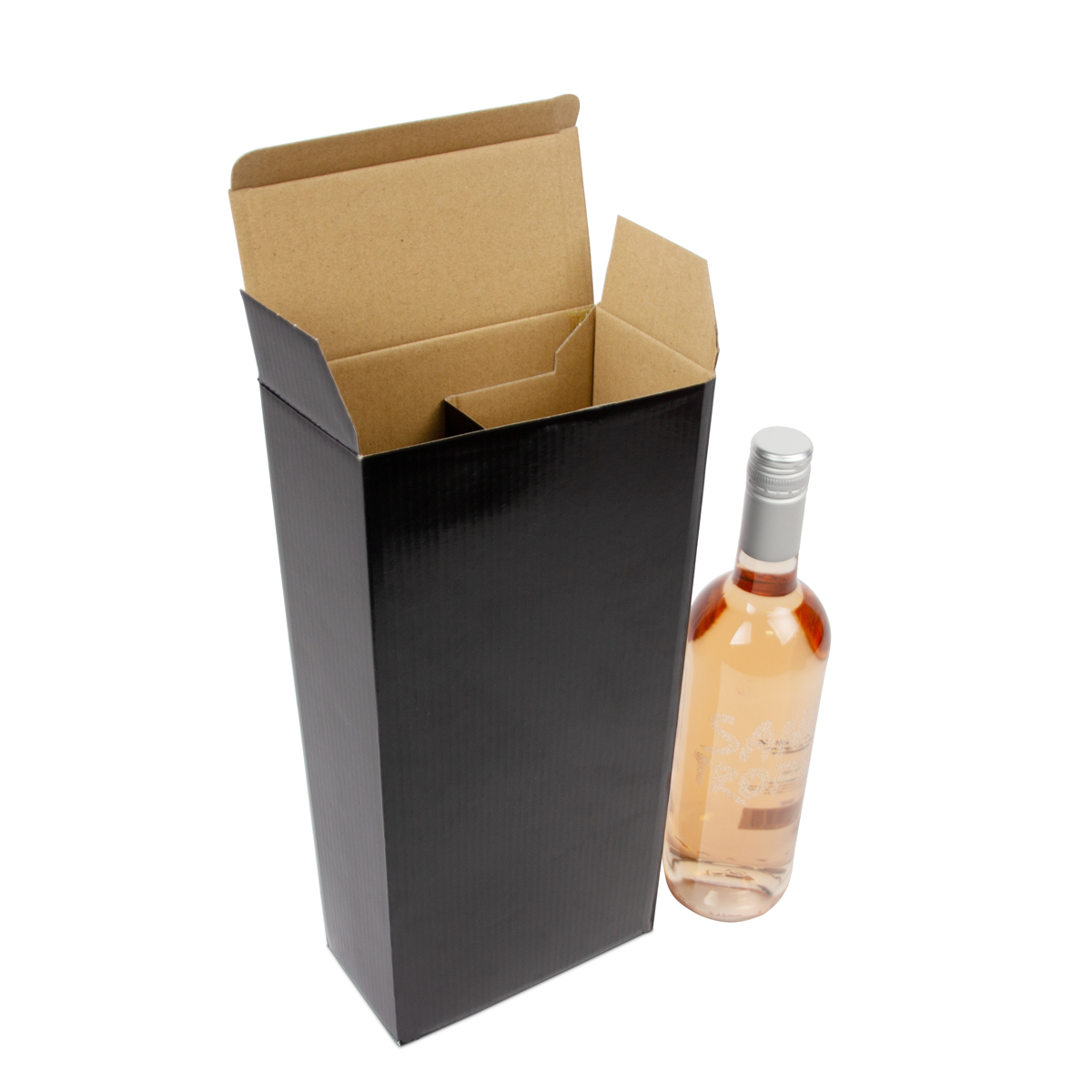 Cardboard wine bottle boxes