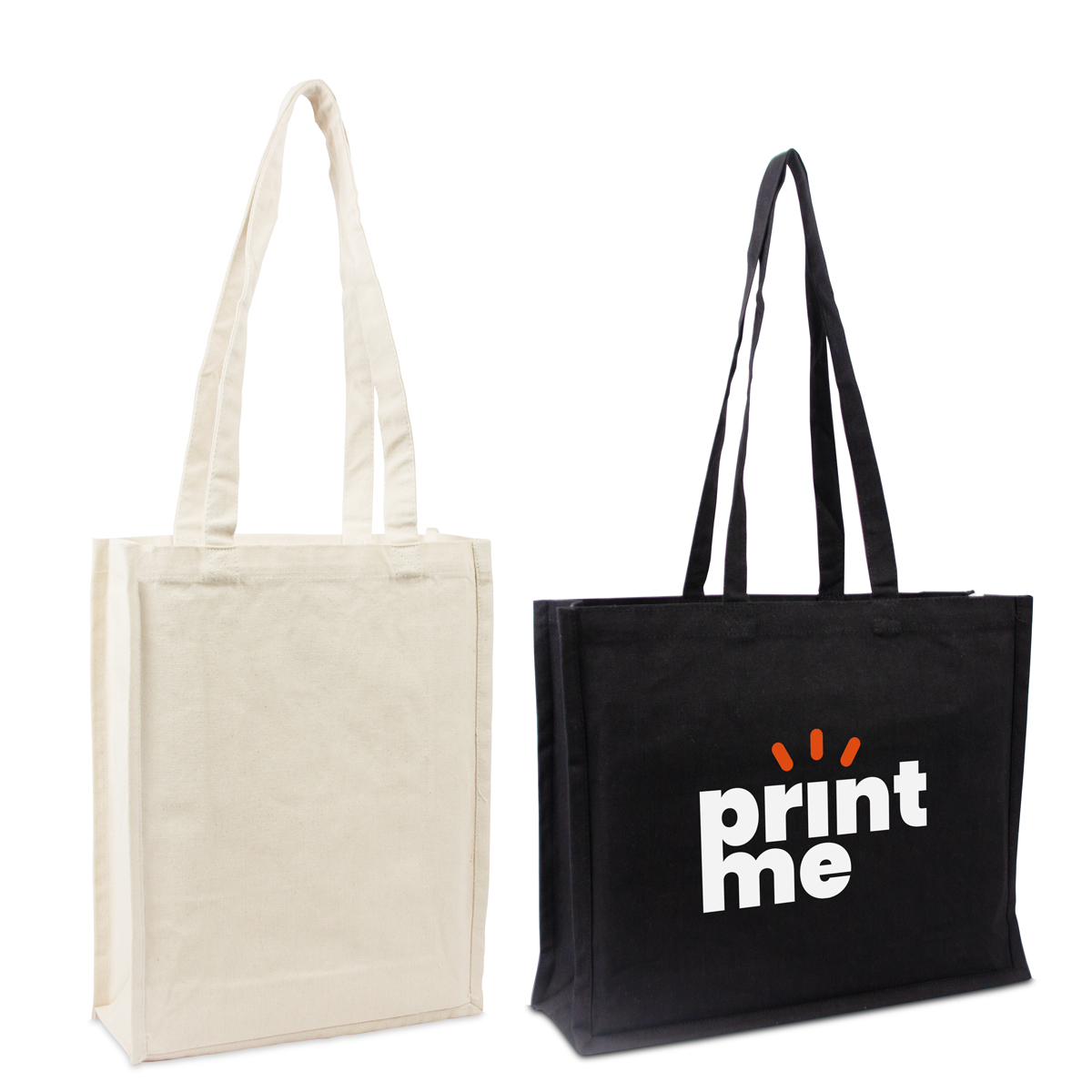 Cotton bags unprinted and printed from stock | FF-PACKAGING