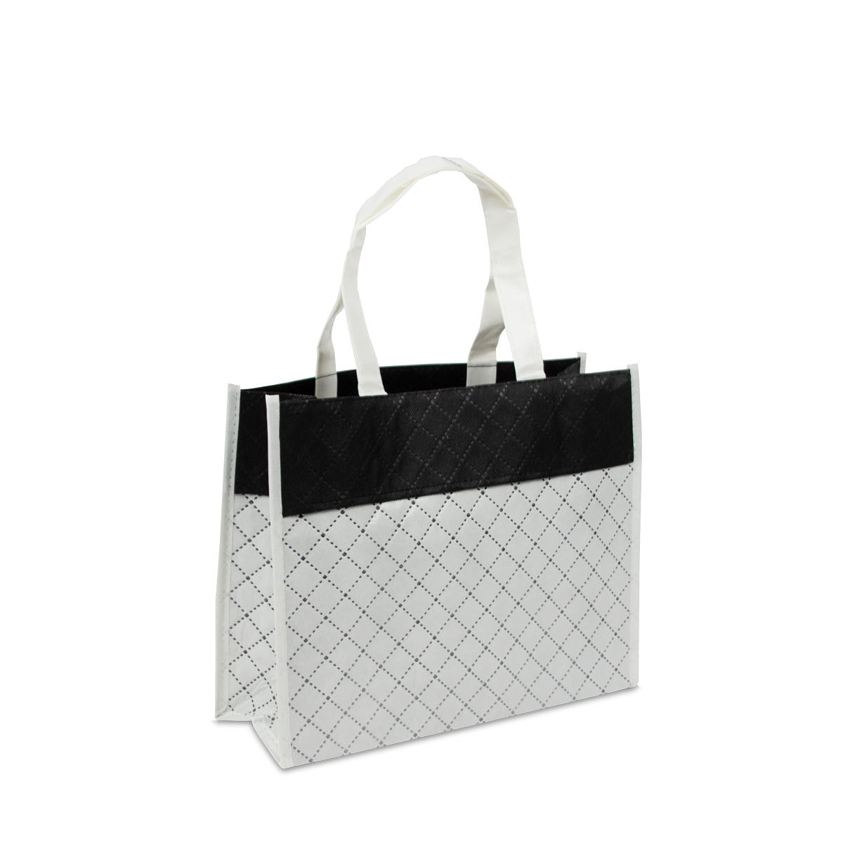 Luxury non-woven diamond shoppers