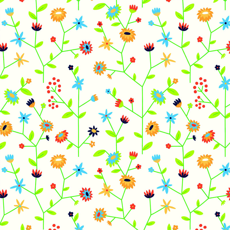 Gras Geschenkpapier - Blumen Design