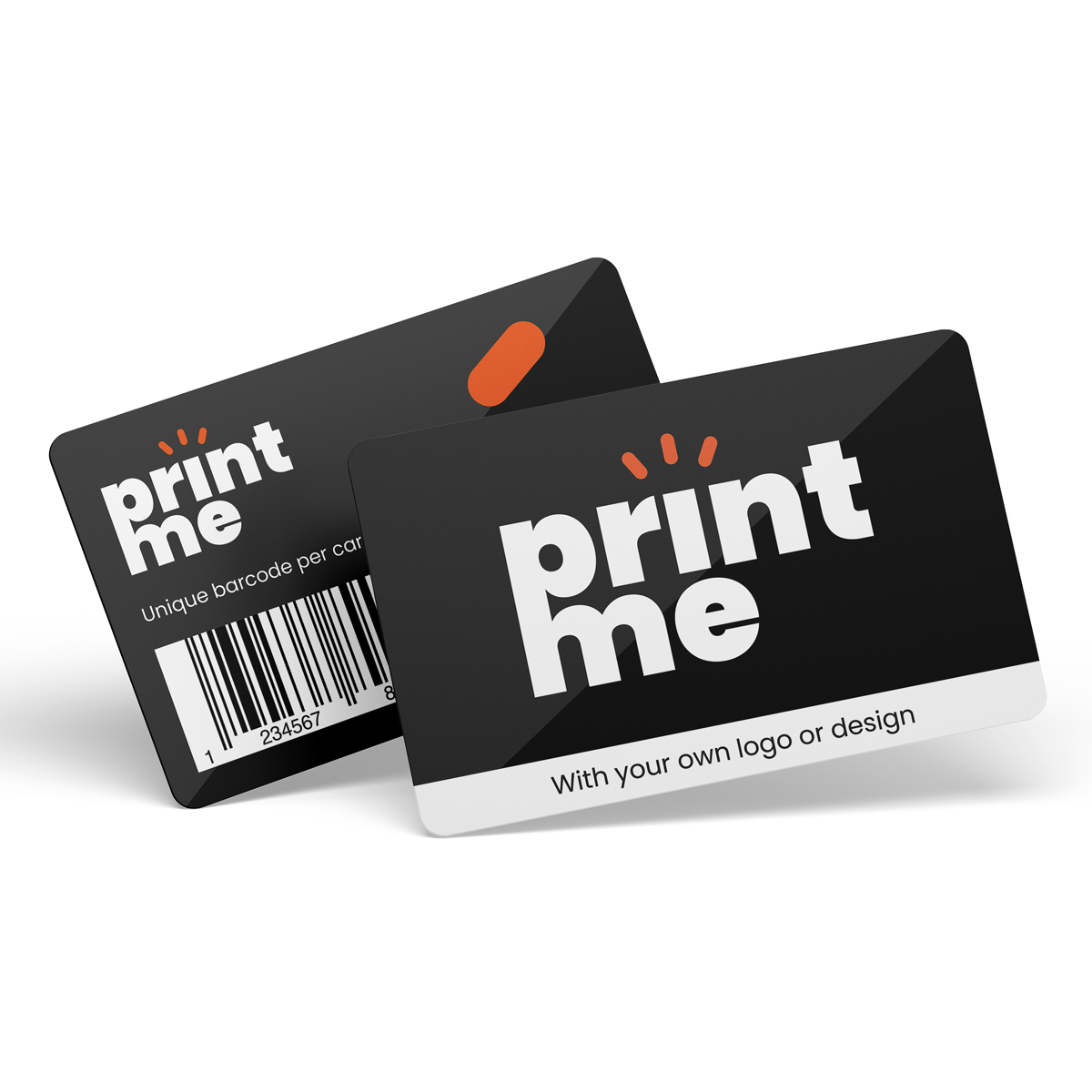 PVC giftcards gloss laminated - Barcode