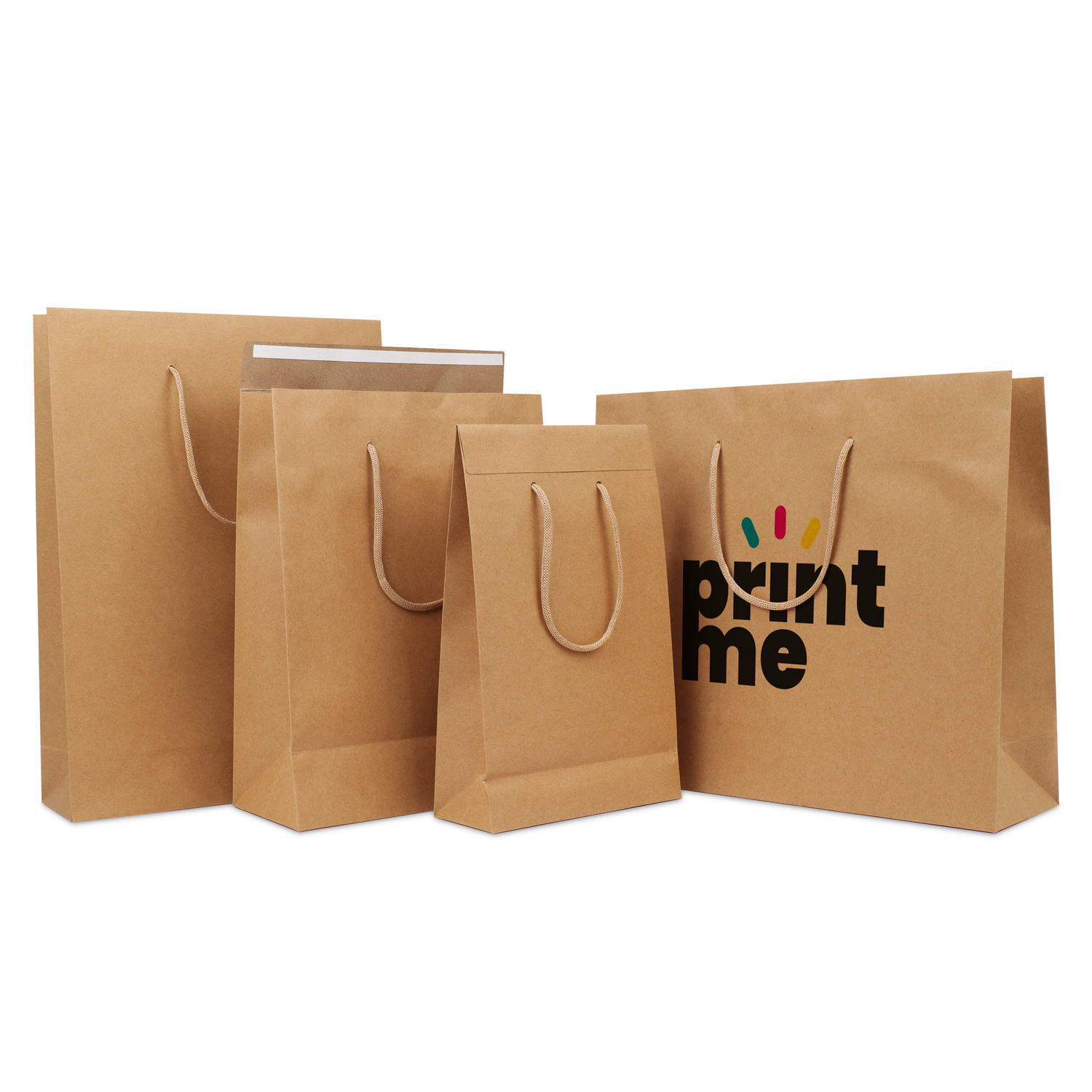 Sacs en papier de luxe avec rabat