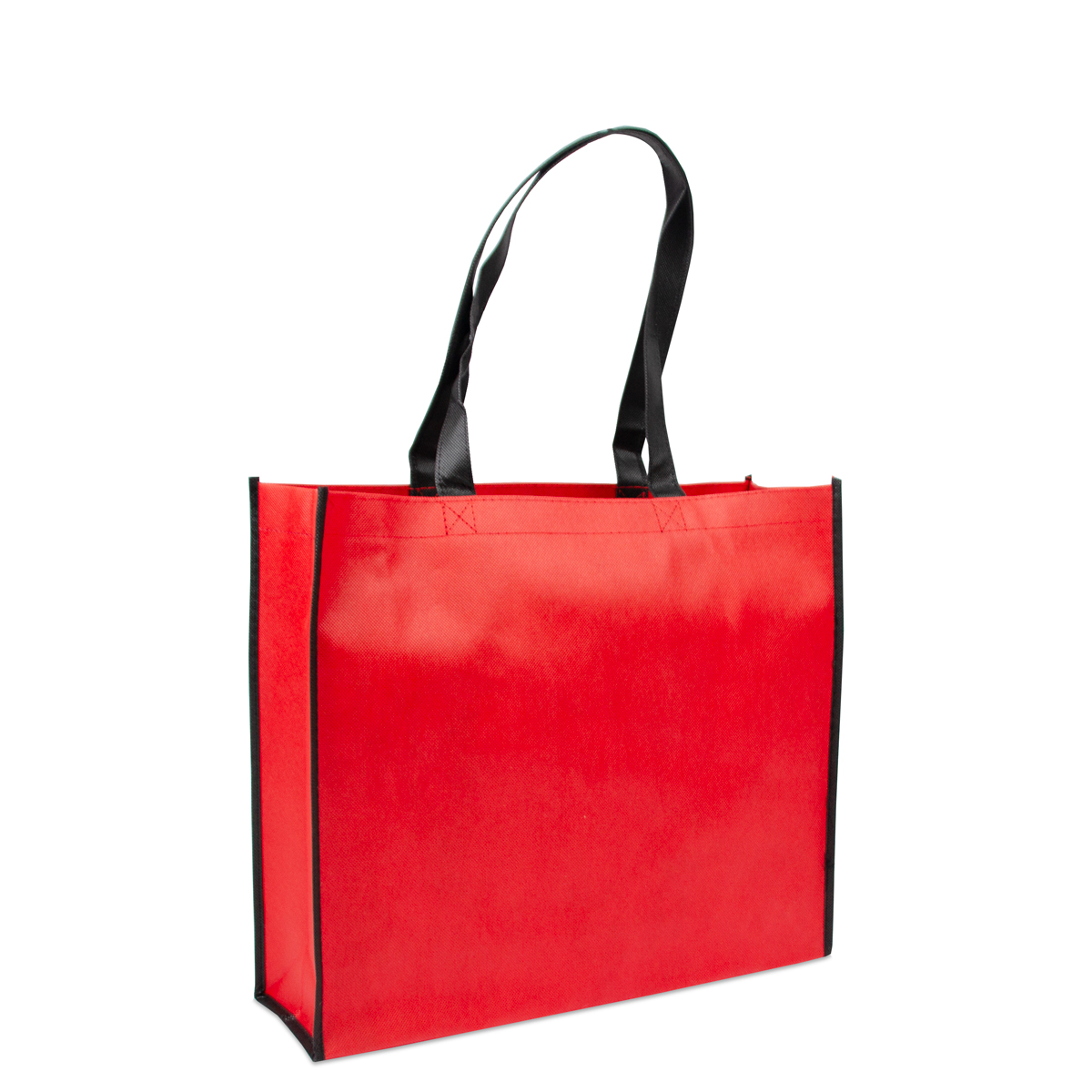 Non-Woven Shopper - Duoton Rot/Schwarz