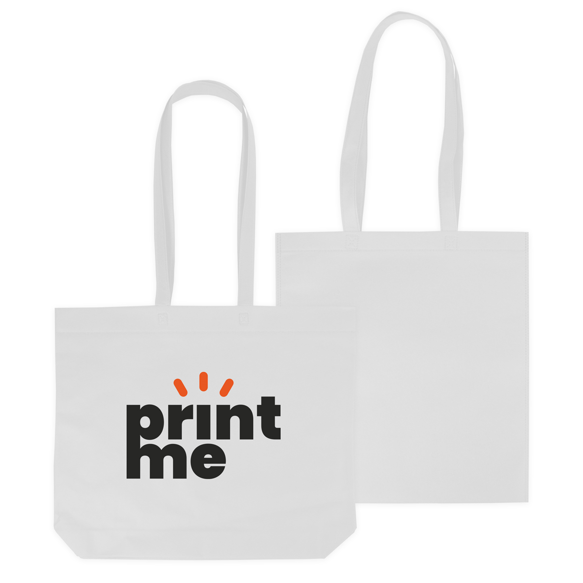 Non-woven bags with long handles