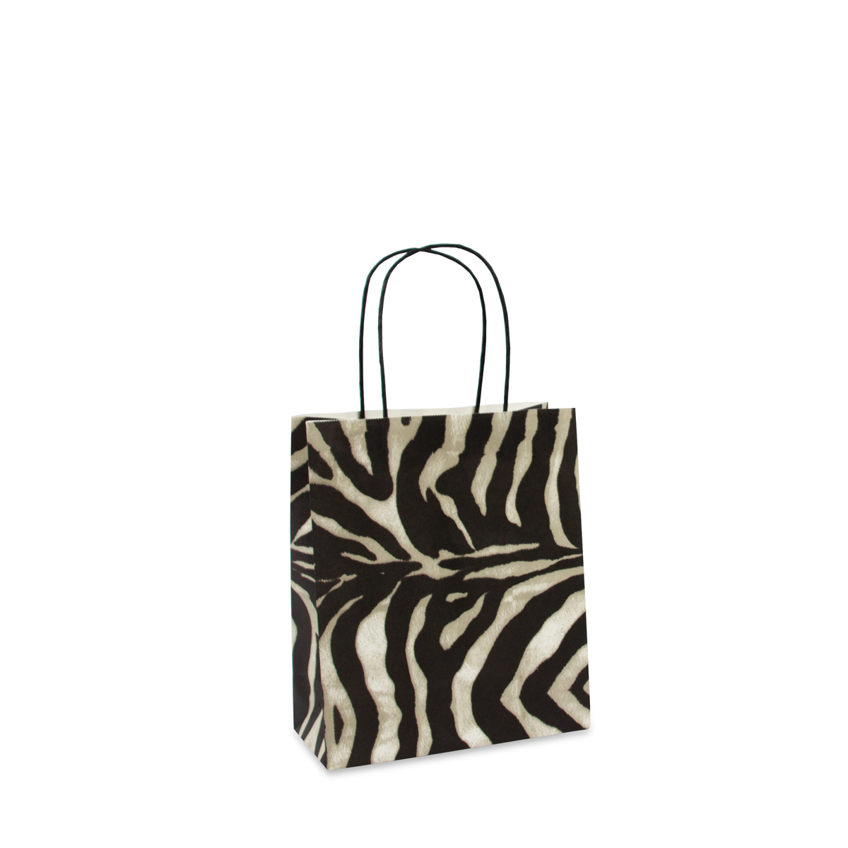 Twisted paper bags - Zebra print 