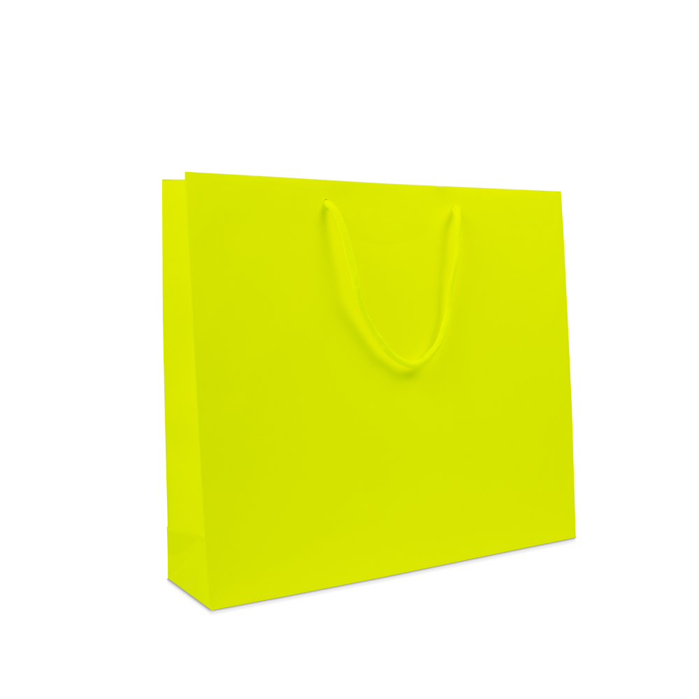 Luxe papieren tassen - Fluor mat