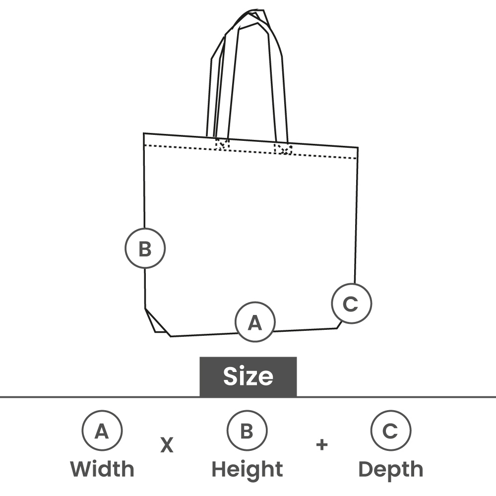 Non-woven bags with long handles