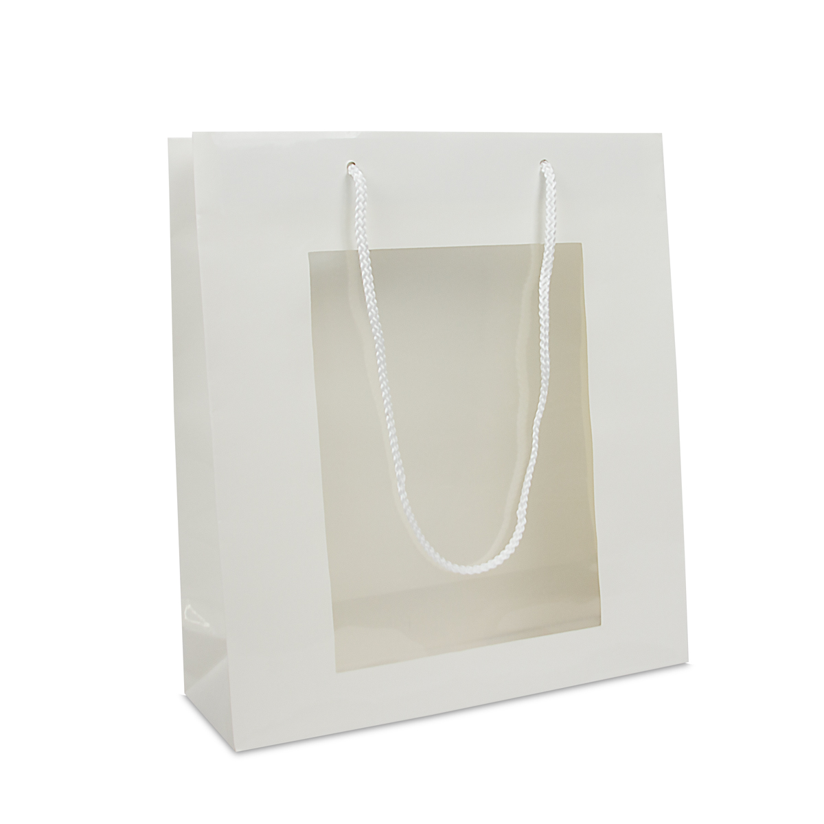 Luxury paper bags with A4 insert window