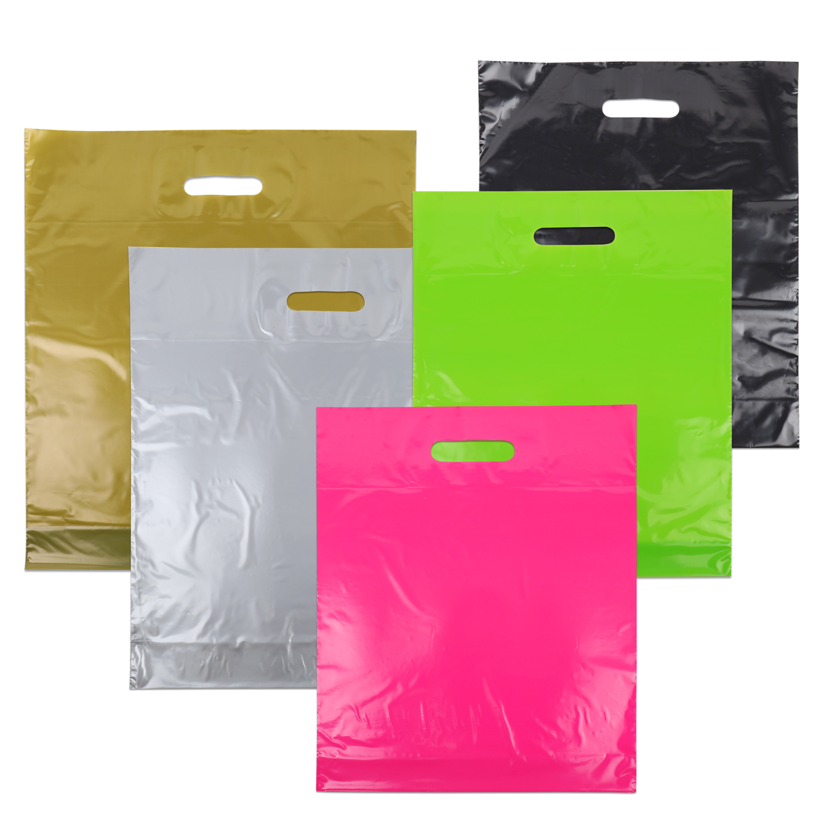 Budget Plastiktaschen - Einfarbig