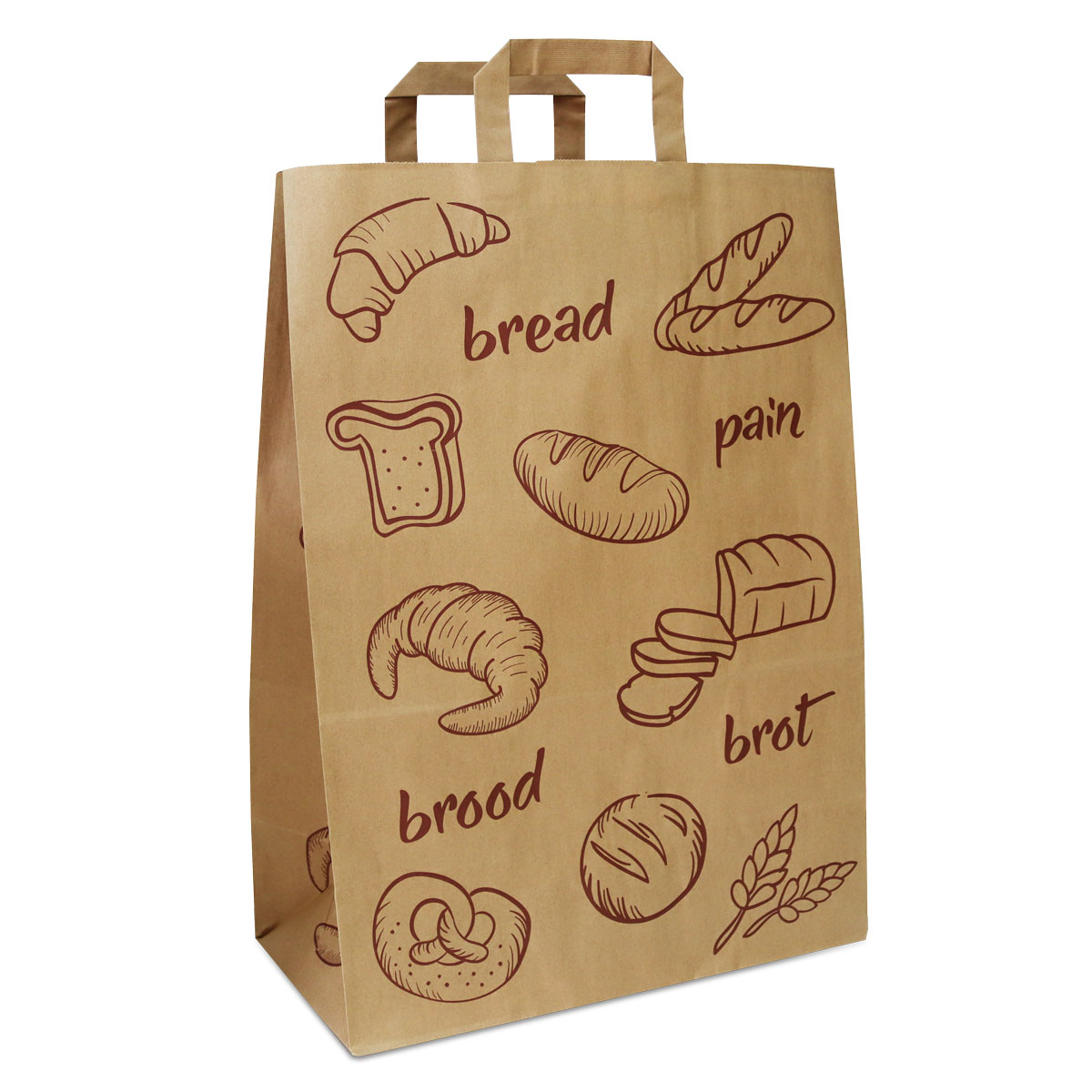 Kraft bags FSC® - Bread design