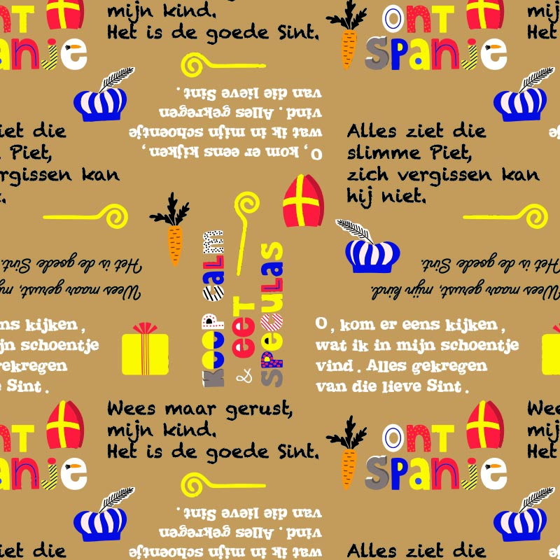 Sinterklaas inpakpapier - D043