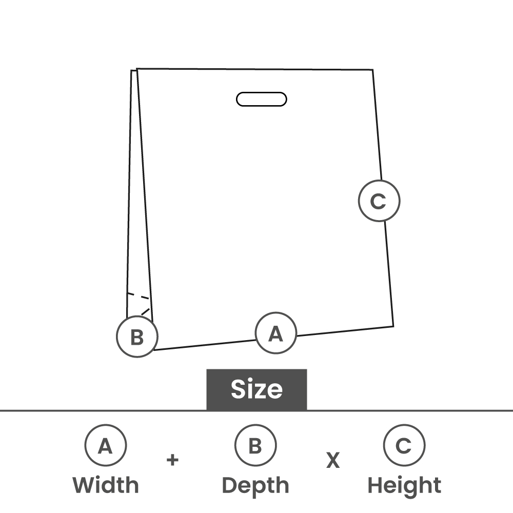 Plastic clear bags with block bottom