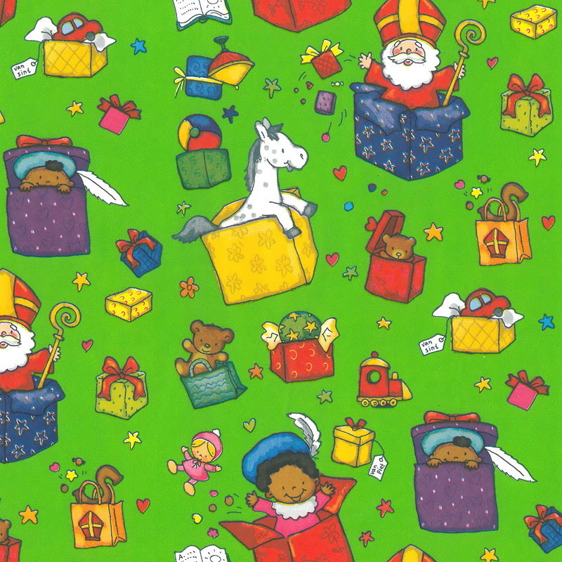 Sinterklaas wrapping paper - D90012