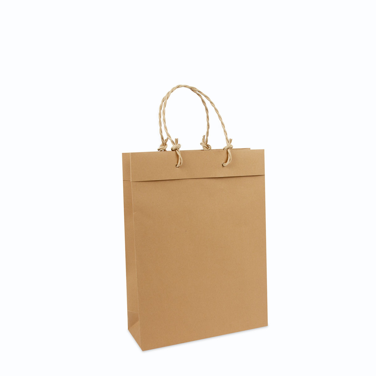 Luxury recycled kraft bags with turnover top 