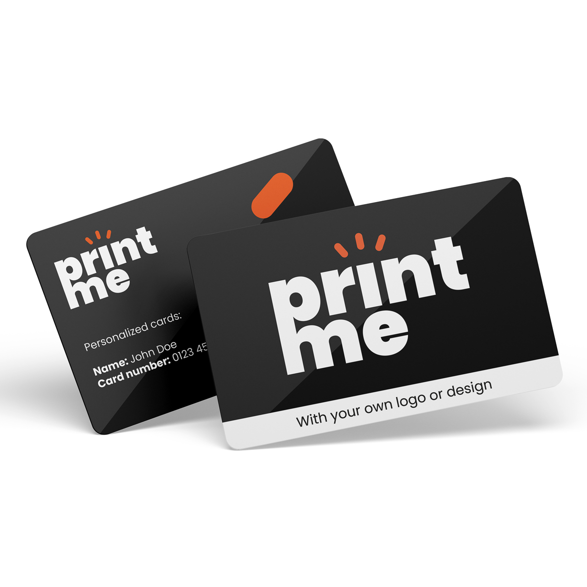 PVC giftcards glans laminaat - Personaliseren