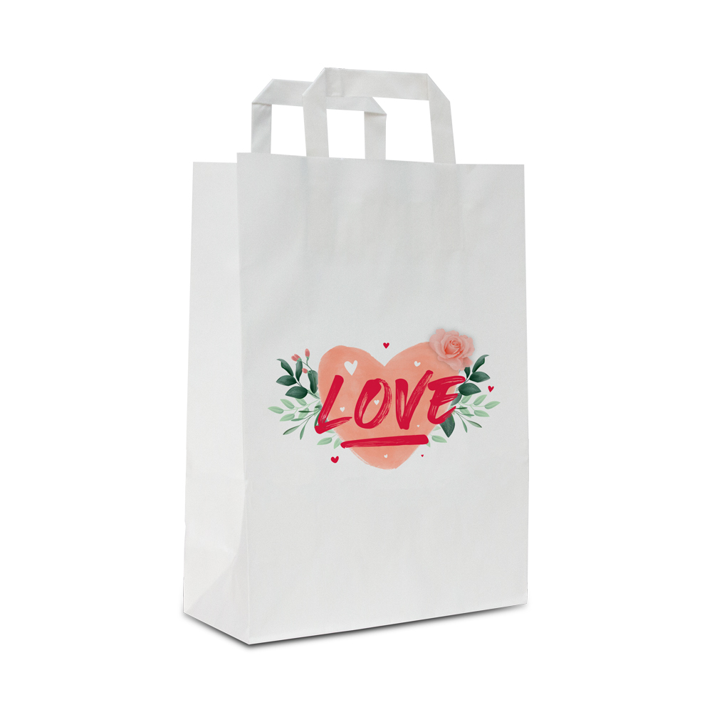 Paper kraft bags - Love