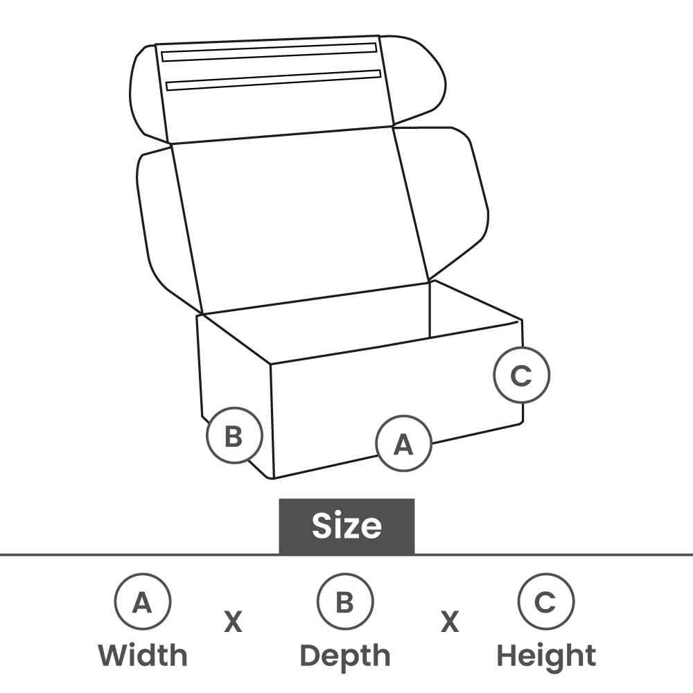 Shipping boxes with return strip - Dots