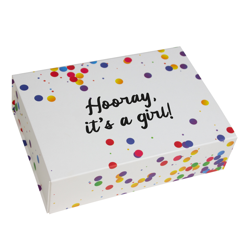 Confetti magneetdozen - Hooray it's a girl!