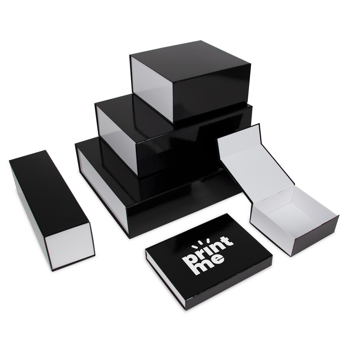 Magnetic gift boxes with glossy lamination