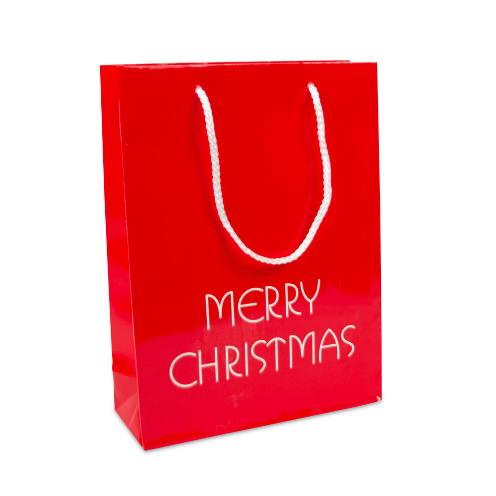 Luxe papieren kersttassen - Merry Christmas