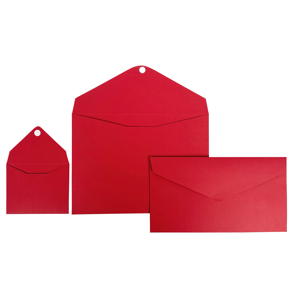 Paper gift envelopes with flap closure